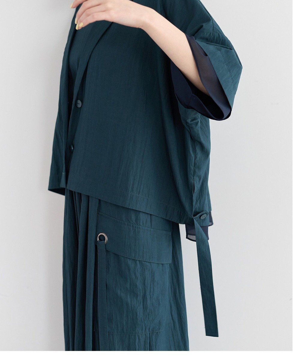 YECCA VECCA 【UVカット/遮熱/接触冷感】COOL袖シアージャケット 