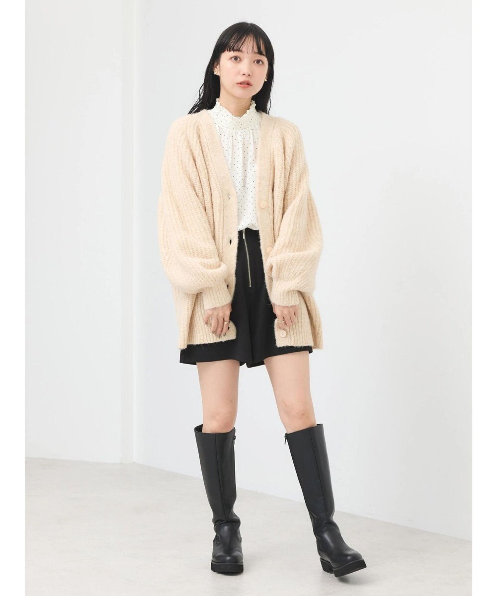 earth music&ecology フロントジップショートパンツ 