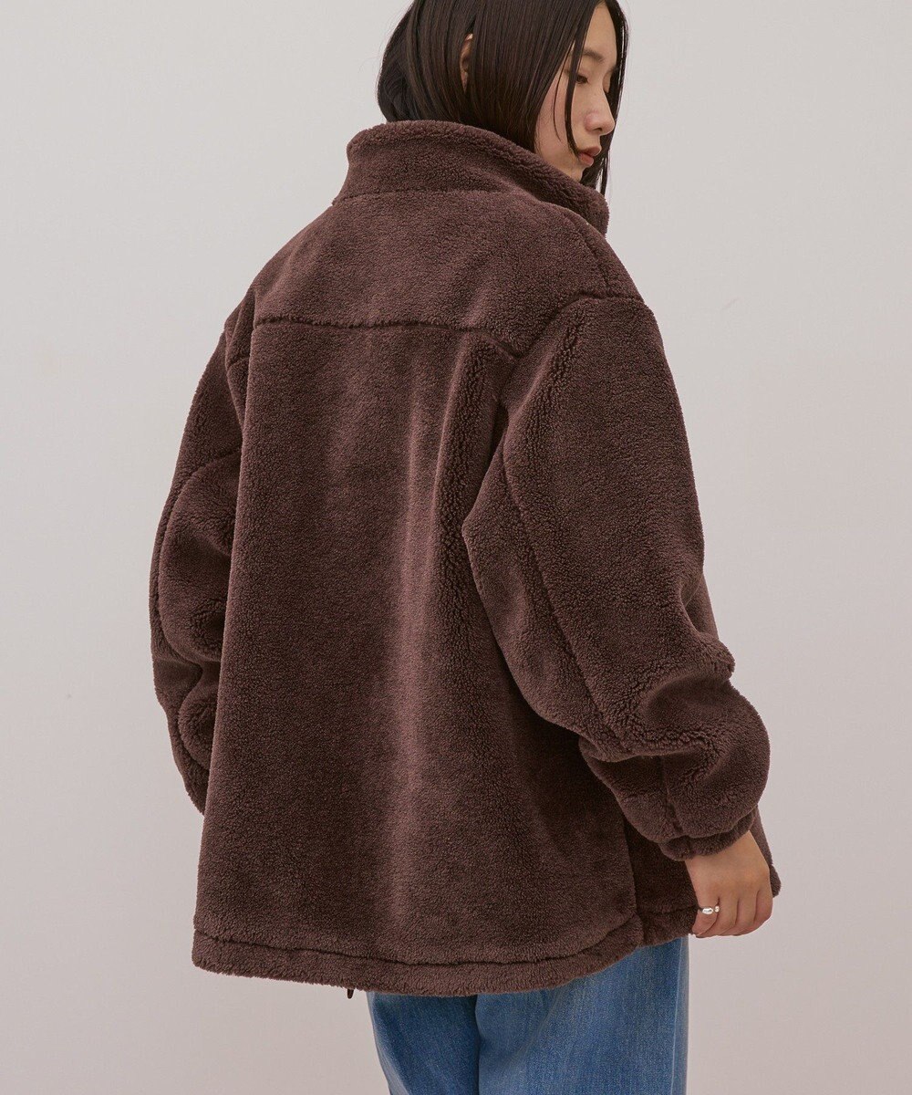 AMERICAN HOLIC スタンドカラーミニファーブルゾン 