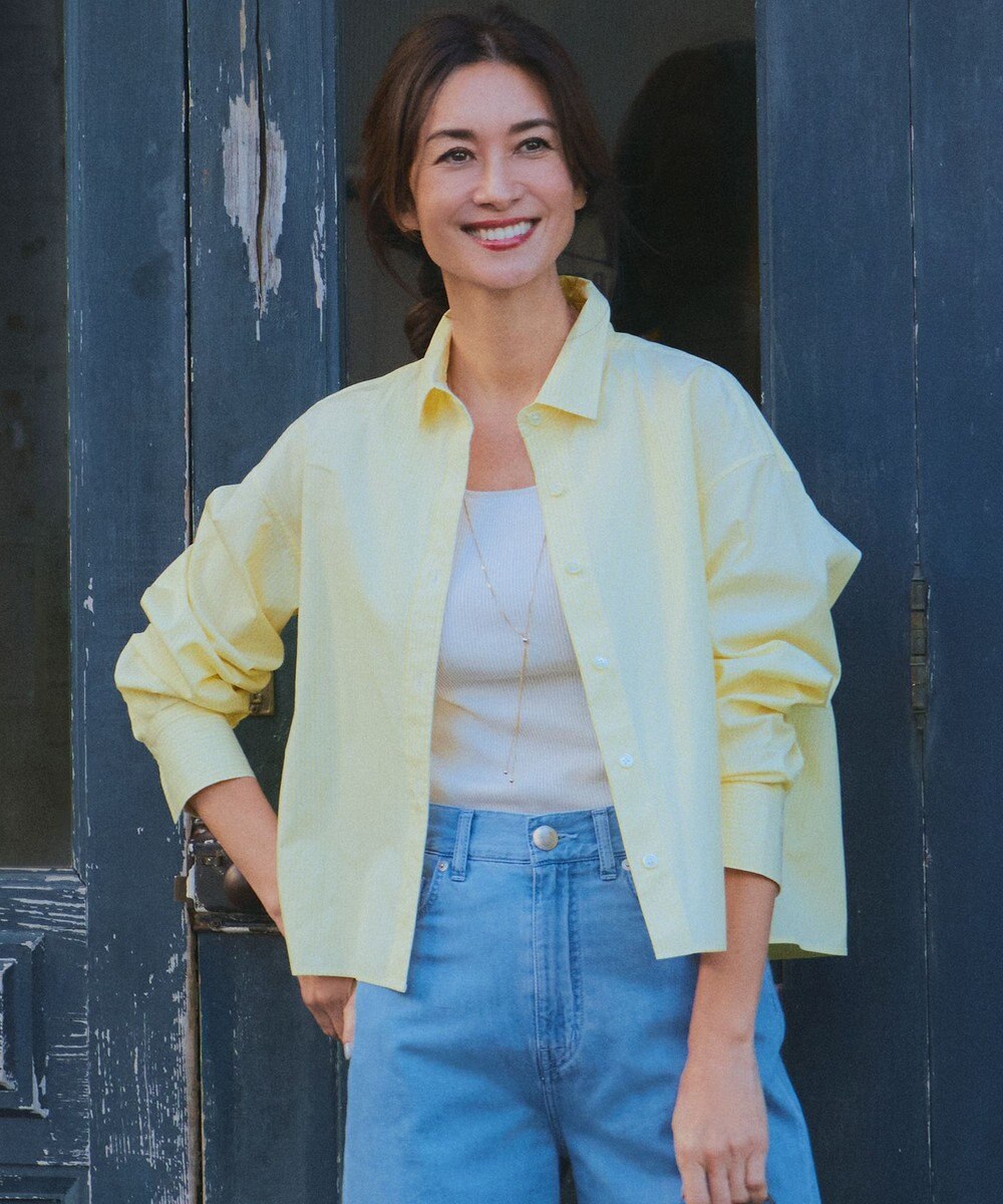 23区 L 【Oggi4月号掲載/洗える】CANCLINI クロップド シャツ 