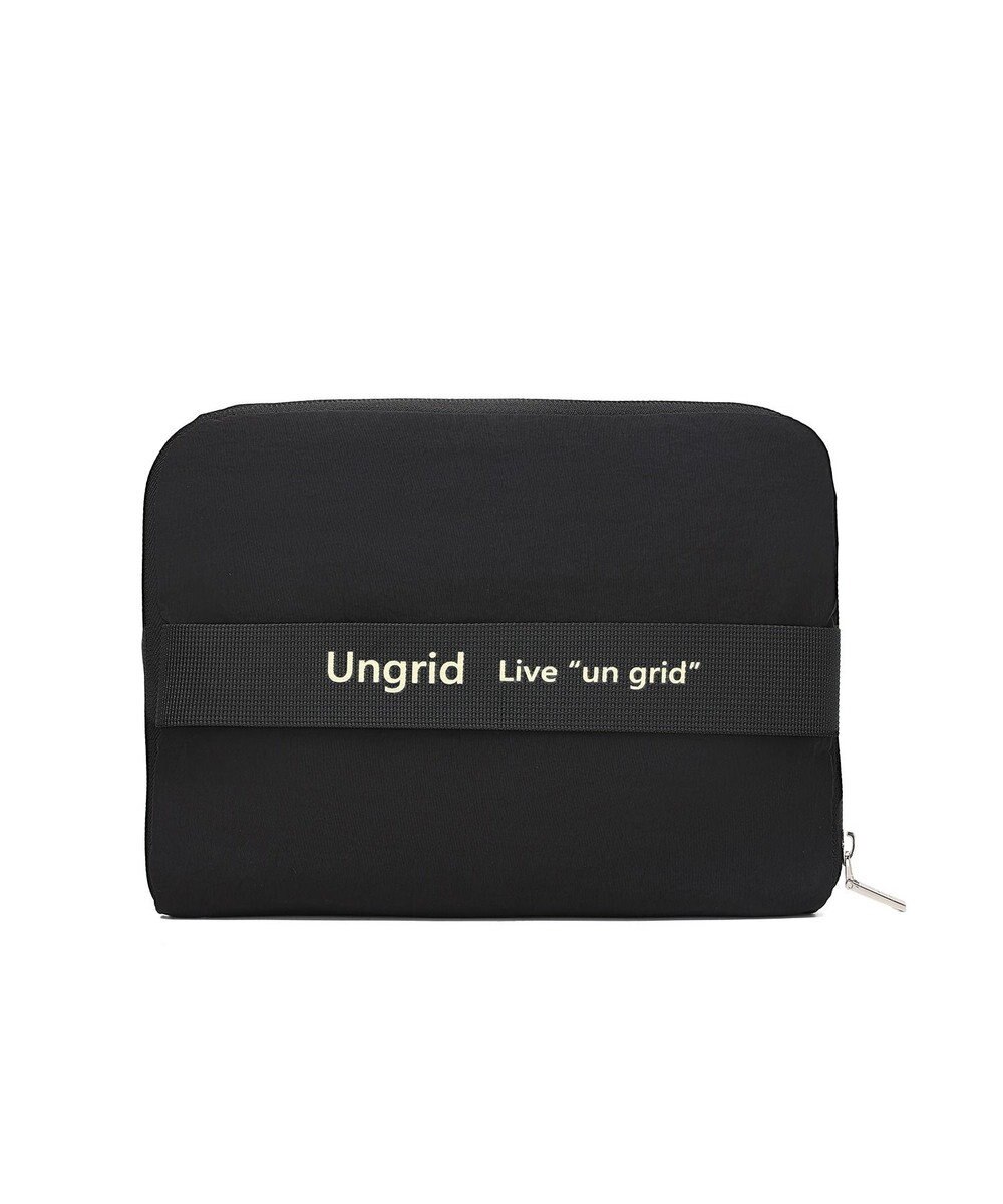 style code 【Ungrid/アングリッド】撥水軽量ソフトナイロン ロゴテープ折り畳みラージ　トラベルボストンバッグ(33L） 