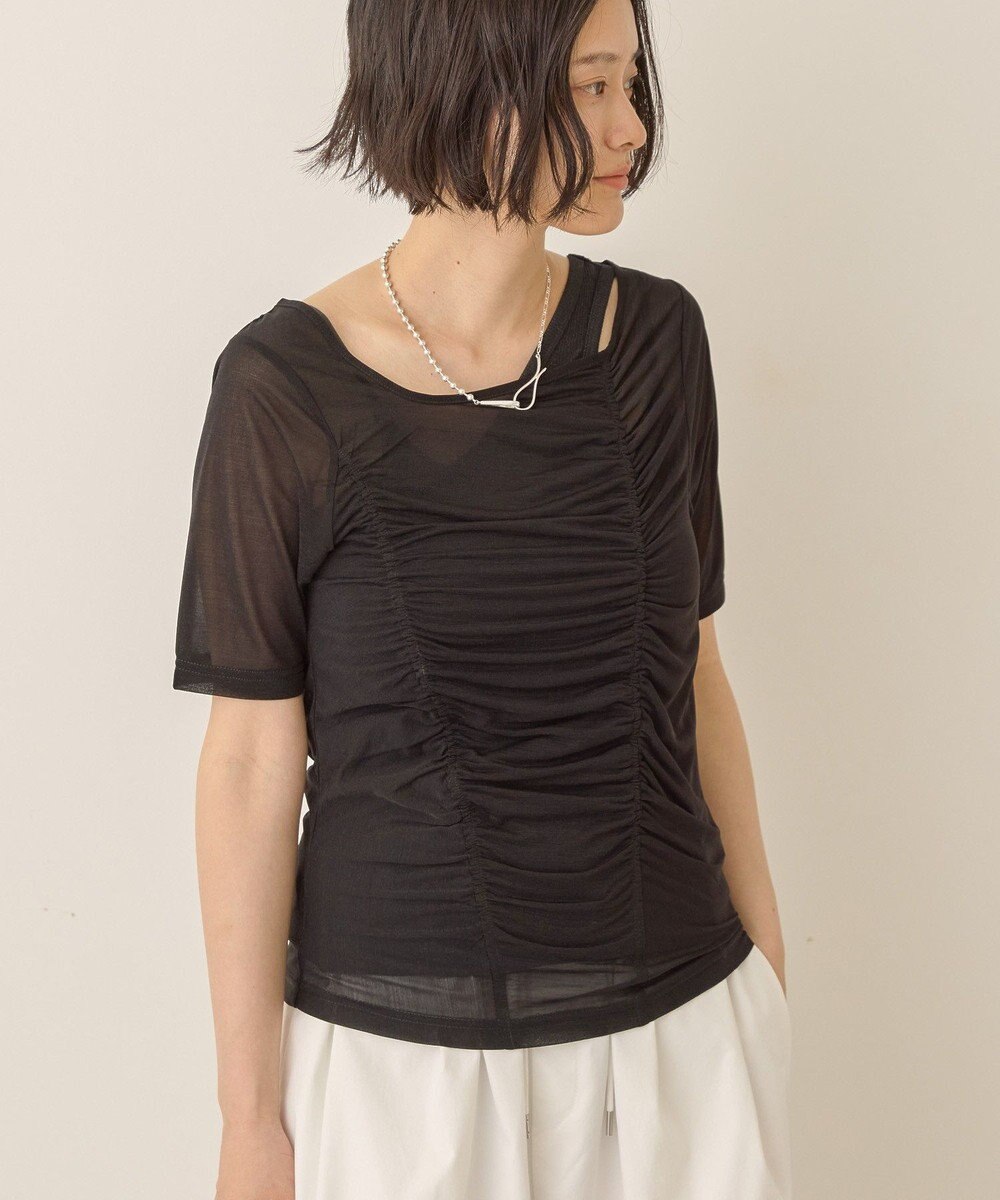 AMERICAN HOLIC 【2点SET】アシメシアーT＋ラメインナー 