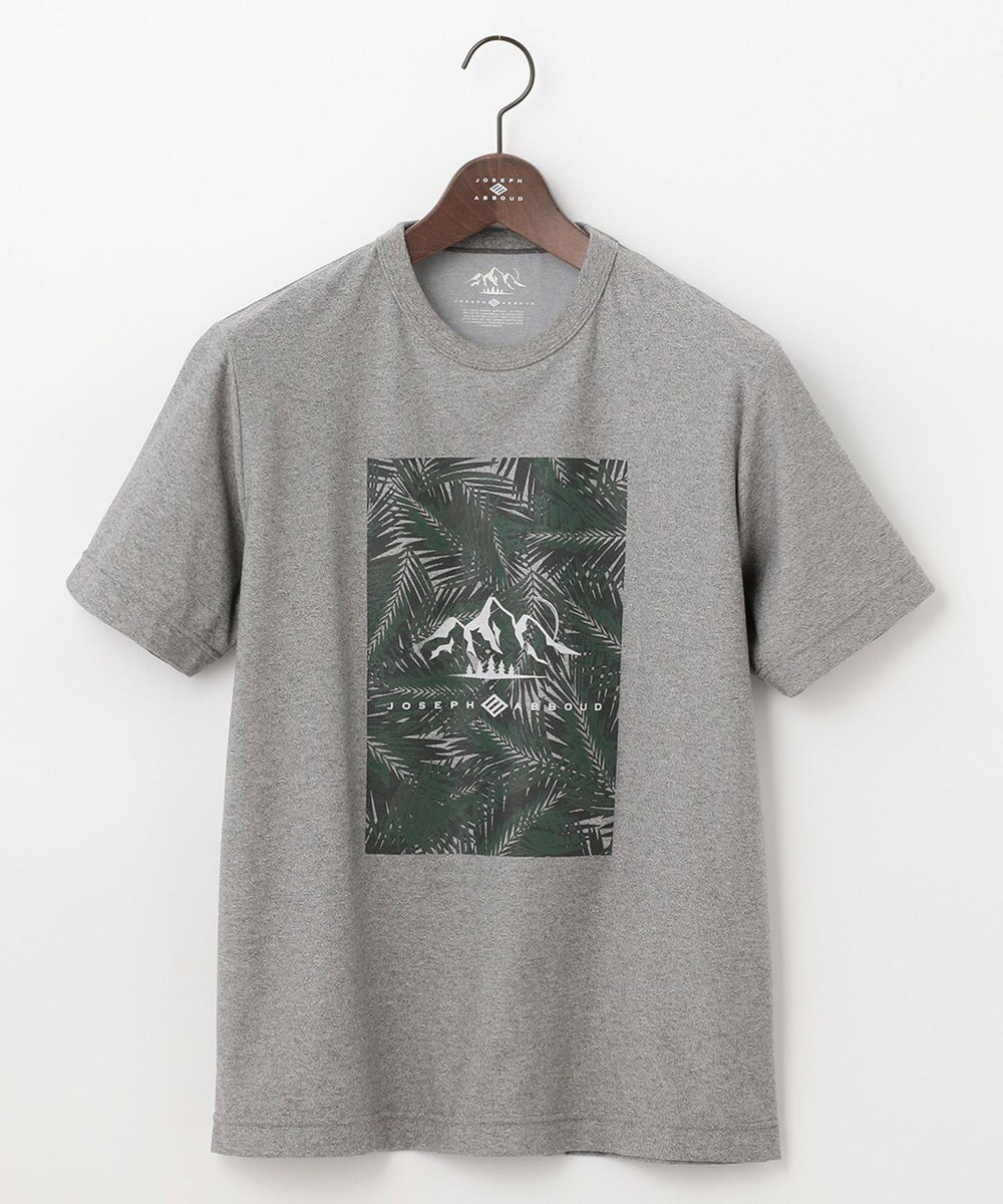 JOSEPH ABBOUD MOUNTAIN 【UNISEX】スラブリーフプリント Tシャツ 