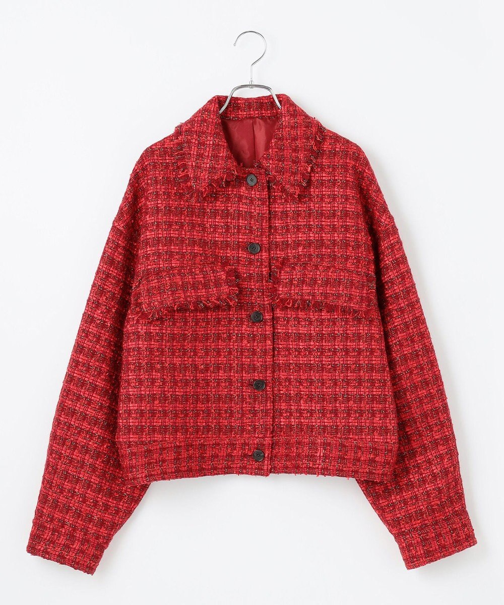 #Newans ツイードブルゾン 