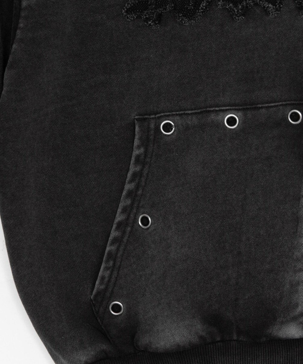 WEGO 【ユニセックス着用ITEM】ブリーチハトメZIPパーカー 