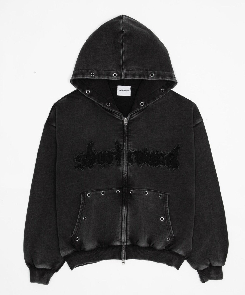 WEGO 【ユニセックス着用ITEM】ブリーチハトメZIPパーカー 