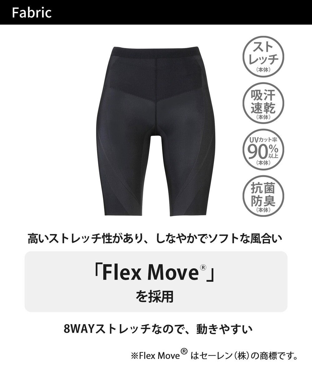 CW-X 【WOMEN】 CW-X レディース スポーツタイツ ハーフ(ひざ上丈) 下半身サポート(股関節・腰・おしり・ふともも) マラソン 球技 HZY695 /ワコール 