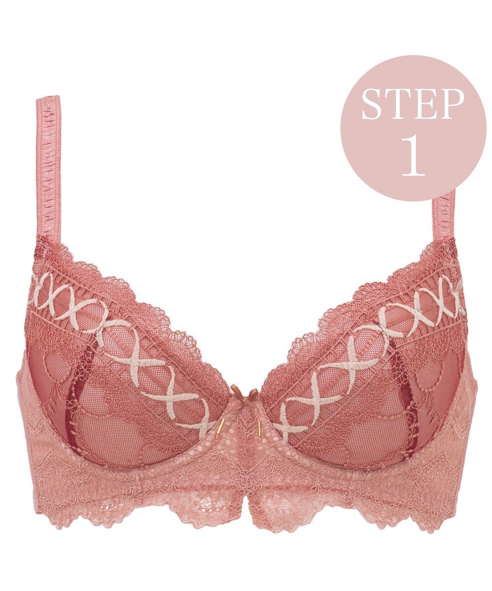 BRADELIS New York 【BRADELIS New York / 育乳補整ブラ・STEP1 集める】ウェンディステップ1ブラ24S1 脇のお肉もふんわり包んで補正するブラ 