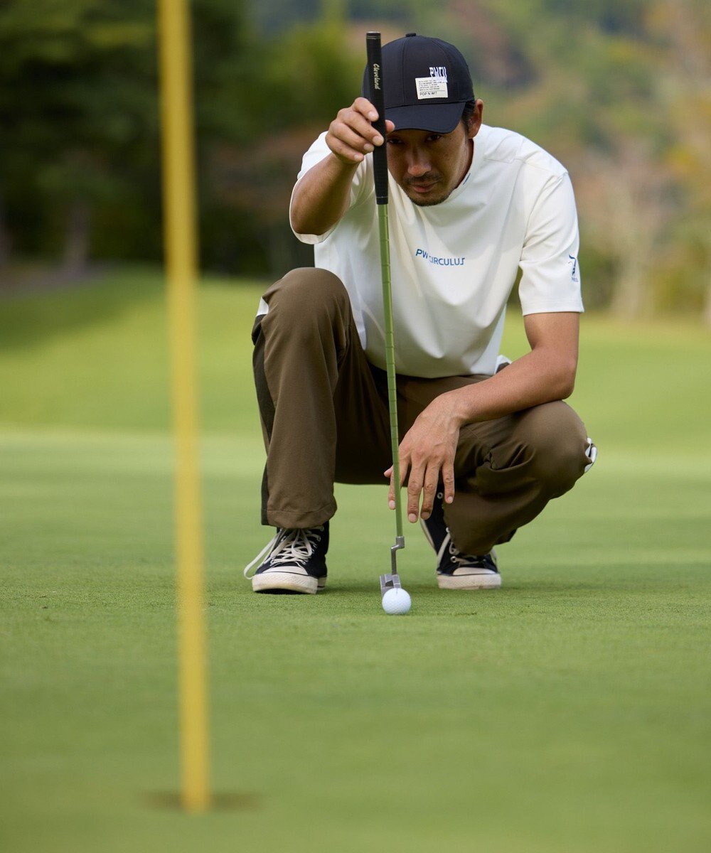 PW CIRCULUS 【吸水速乾 / UV遮蔽率99.5% UVカット / ストレッチ】【MEN】アニマルグラフィックモックT ゴルフ 