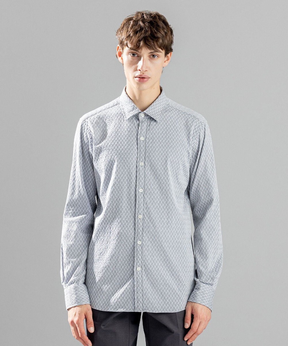 JOSEPH HOMME アロージャガードストレッチ　レギュラーカラーシャツ 