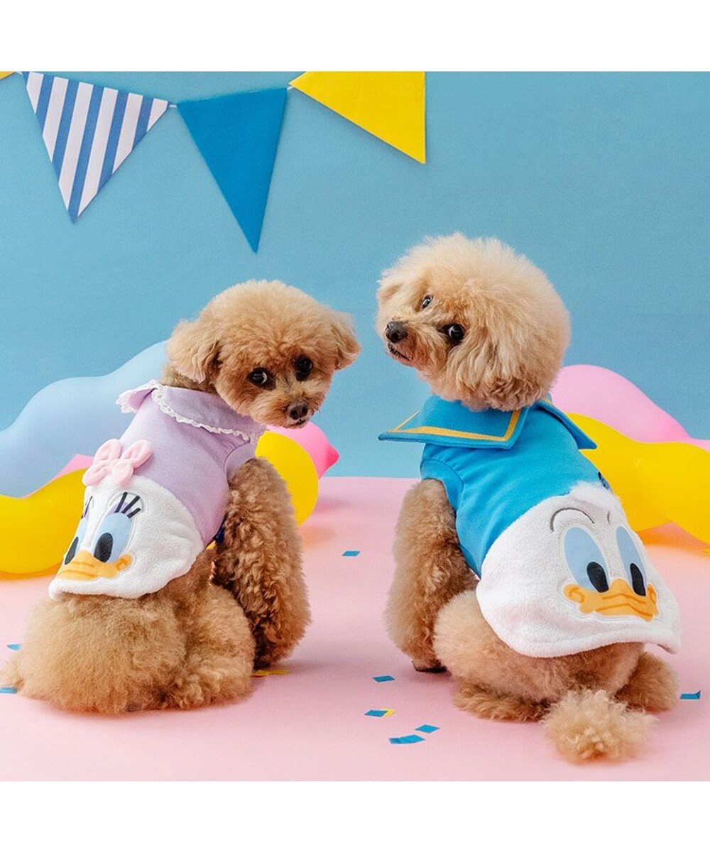 PET PARADISE ディズニー デイジーダック 顔 ふわ トレーナー 小型犬 