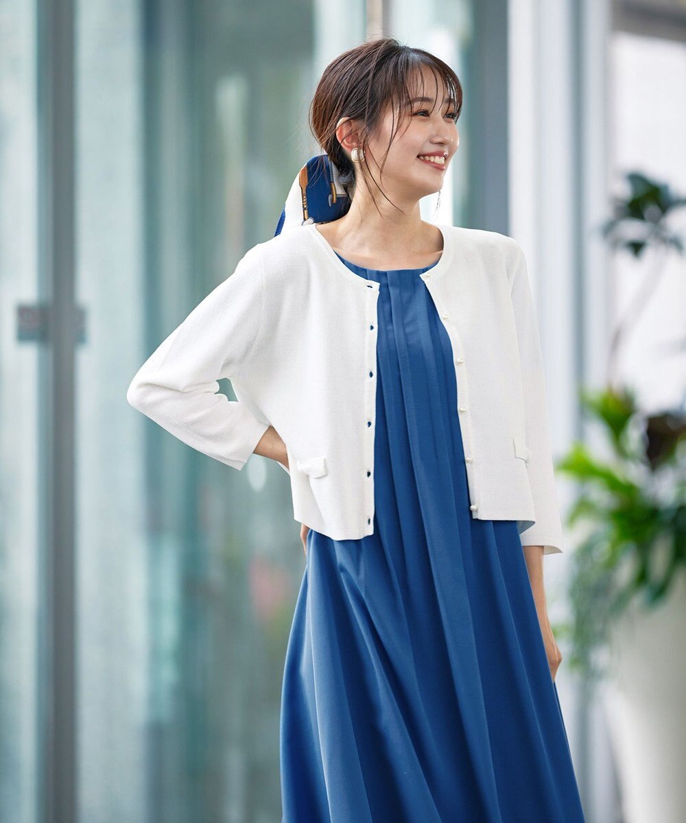 Tiaclasse 【洗える】スタイルアップも叶うピンタックワンピース 