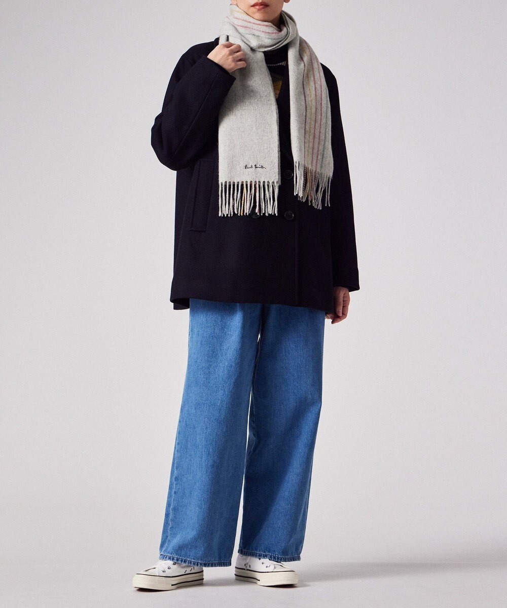 Paul Smith スワール ライン マフラー 