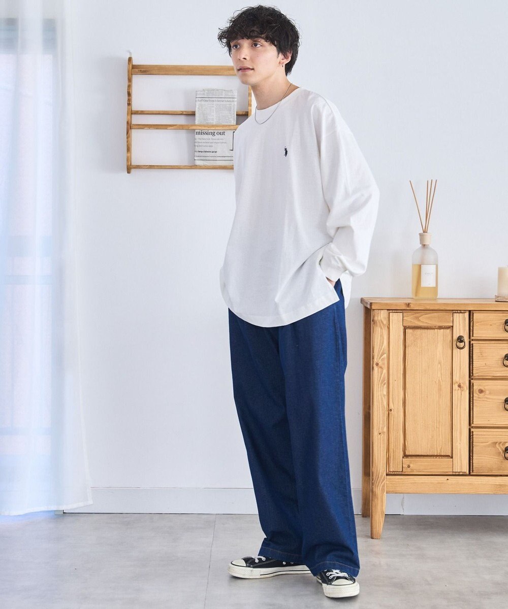 WEGO 【ユニセックス着用ITEM/MLサイズ展開】U.S. POLO ASSN.ワンポイント刺繍LST 