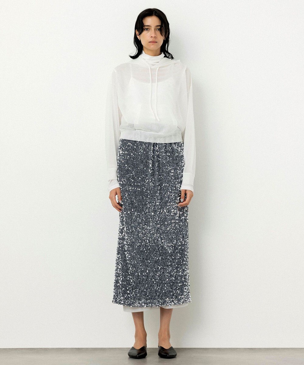 NAVE 【Nave・洗える】シアーニット パーカー 