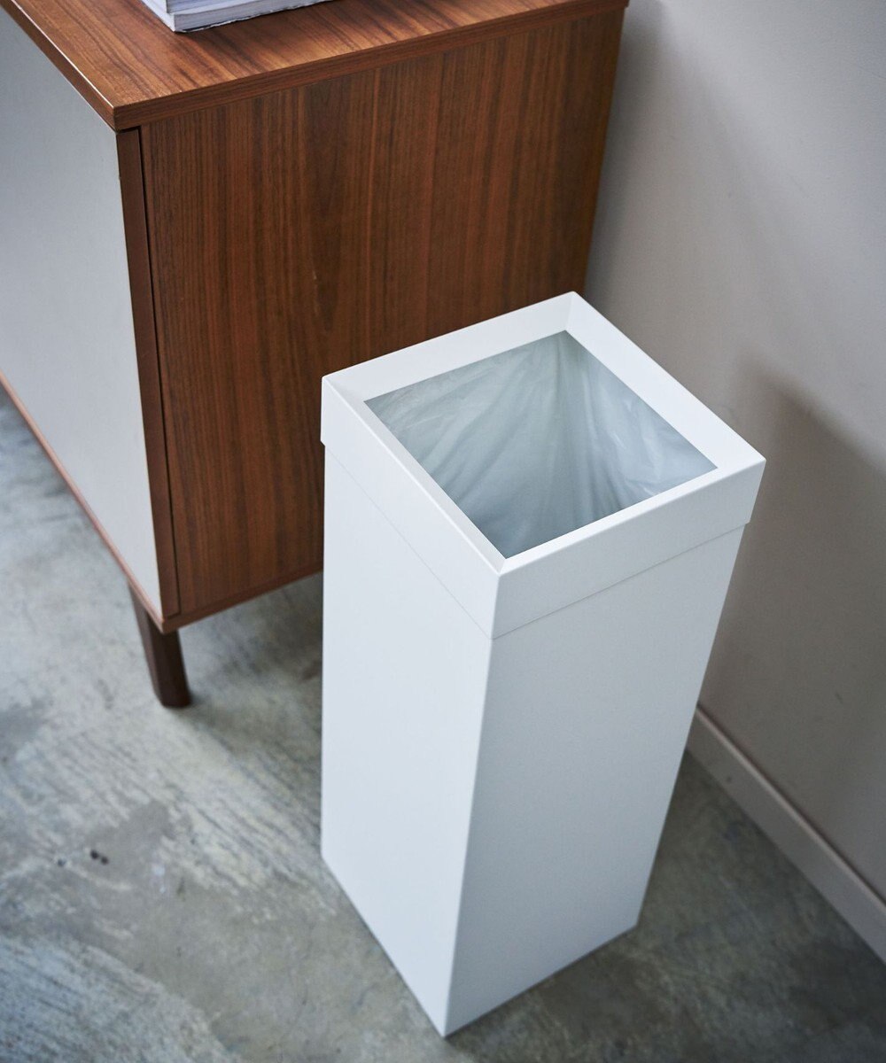 tower トラッシュカン タワー 角型ロング ホワイト 