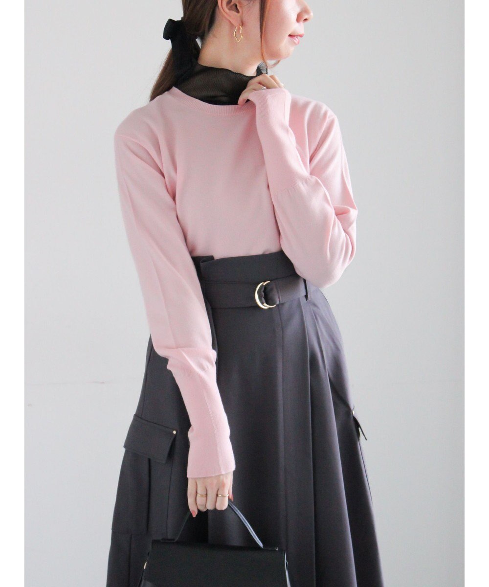 Te chichi プレーンニット(吸湿発熱) 