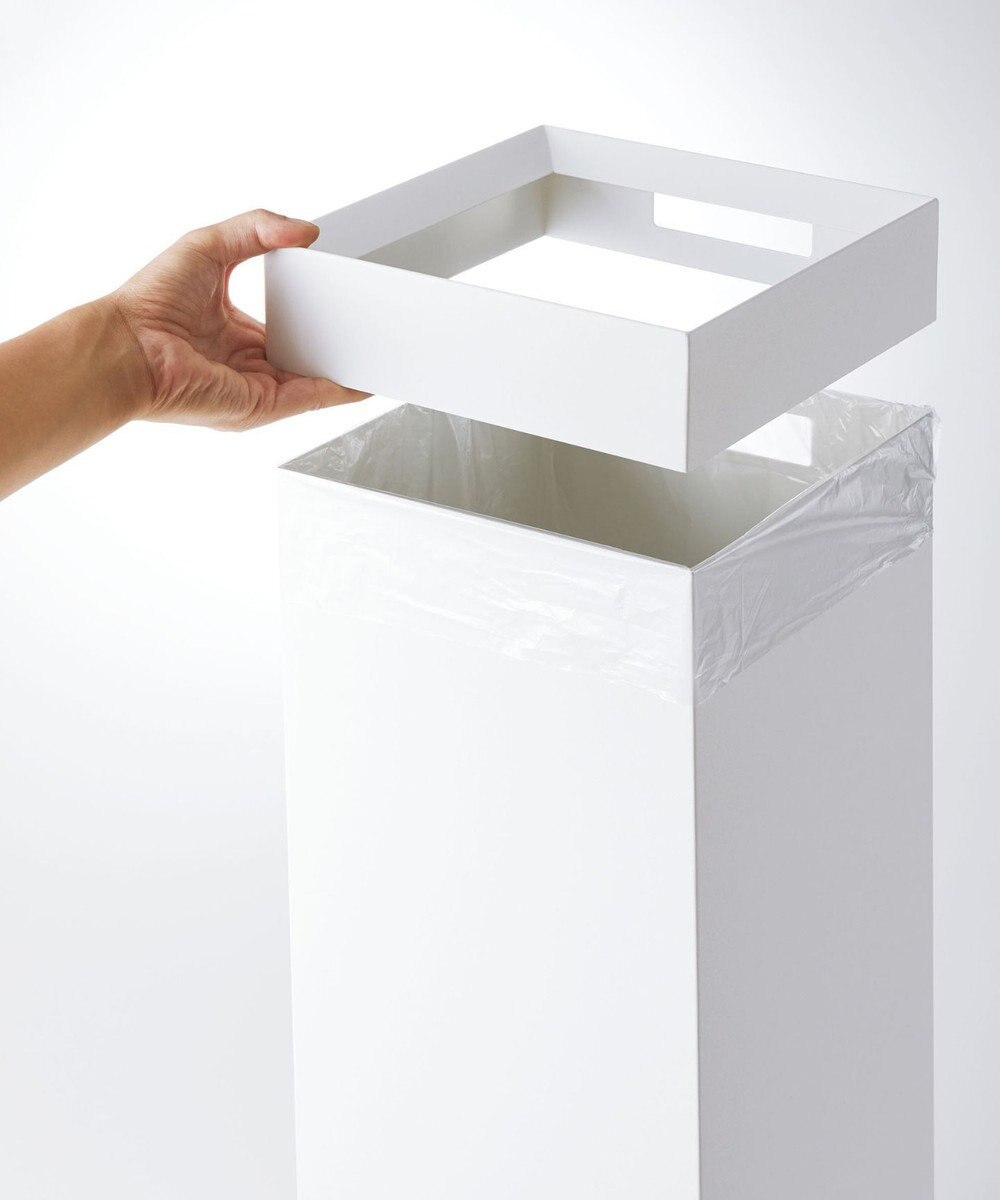 tower トラッシュカン タワー 角型ロング ホワイト 