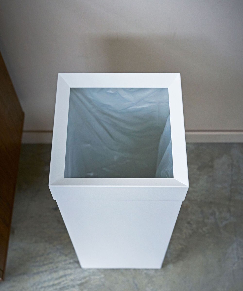 tower トラッシュカン タワー 角型ロング ホワイト 