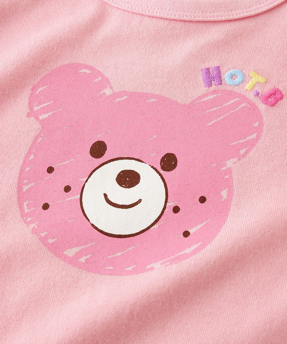 MIKI HOUSE HOT BISCUITS 【80-120cm】カラフルビーンズ フェイスプリント 半袖ワンピース 