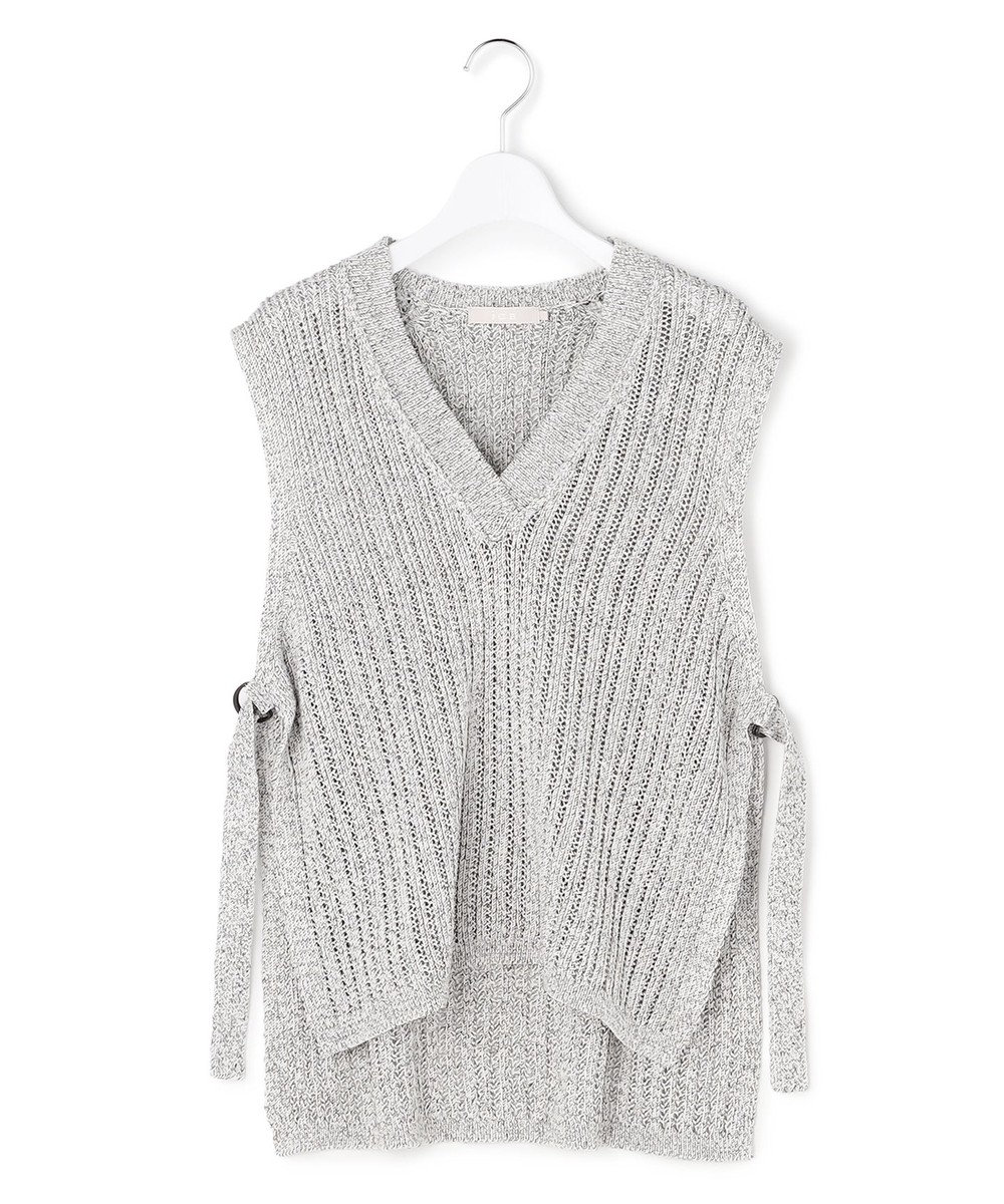 ICB L コットンツイスター ニットベスト 