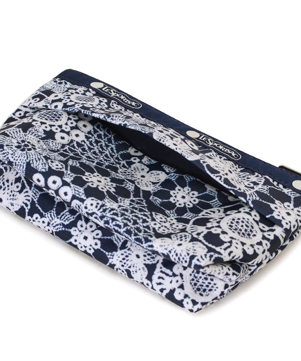 LeSportsac SMALL SLOAN COSMETIC/フローラルレースネイビー 