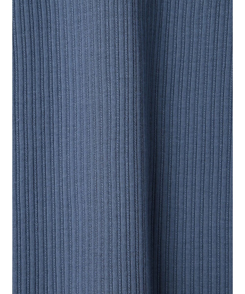 earth music&ecology チェーンリブクルーネックプルオーバー 