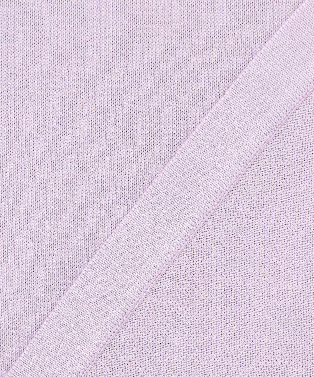 J.PRESS LADIES L 【洗える】COTTON POLYESTER 袖ボタン ニット 