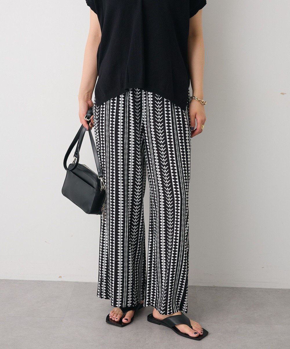 CRAFT STANDARD BOUTIQUE レーヨン総柄ワイドパンツ 