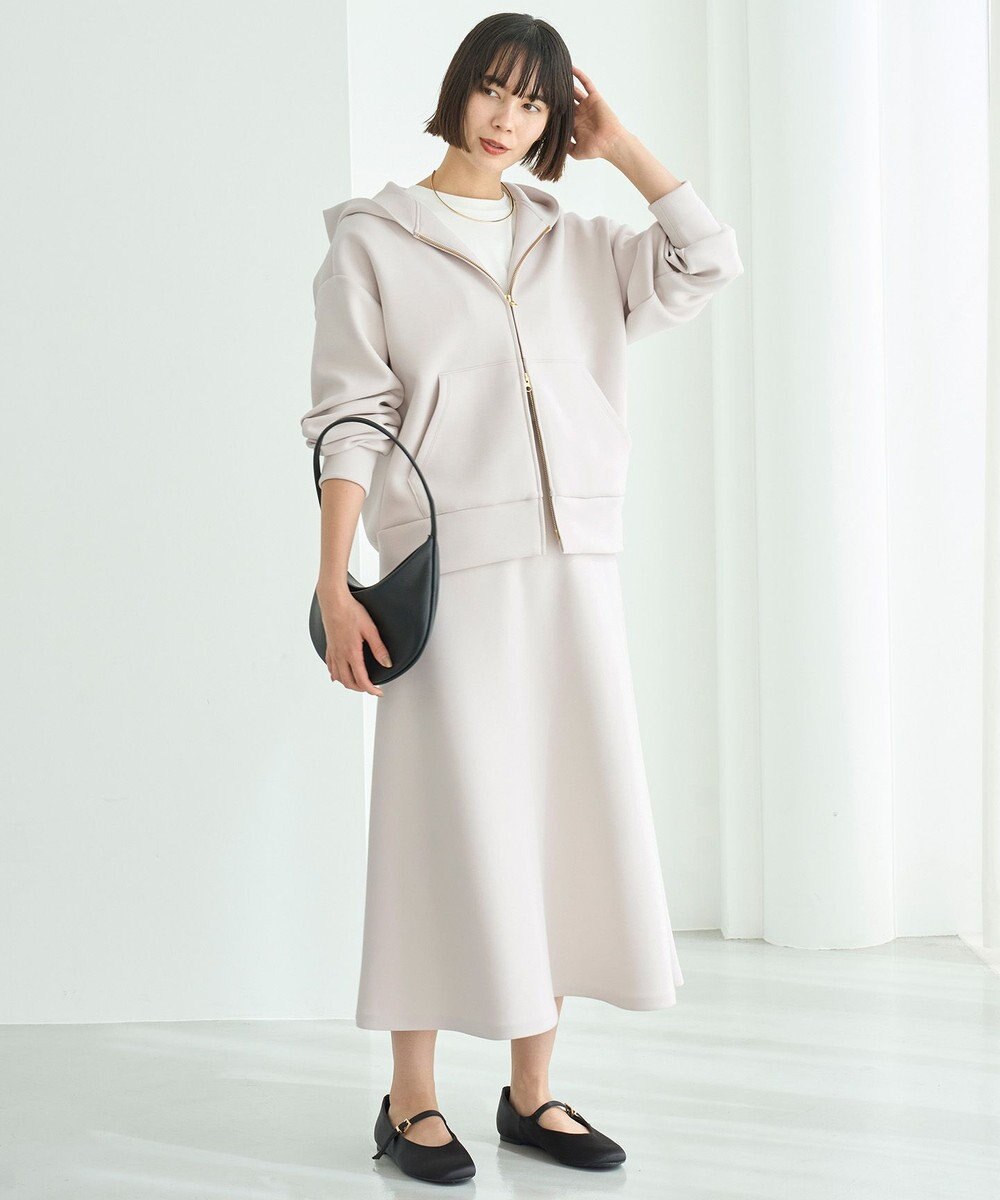 UNFILO 【新色登場】BEAUTY FORM JERSEY セミフレアスカート 