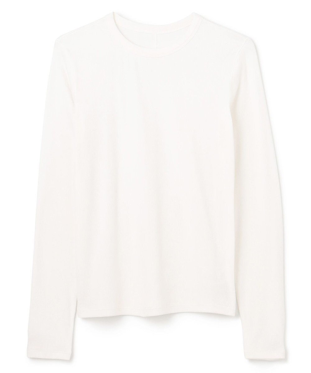 UNFILO コットンカシミヤ クルーネックカットソー 