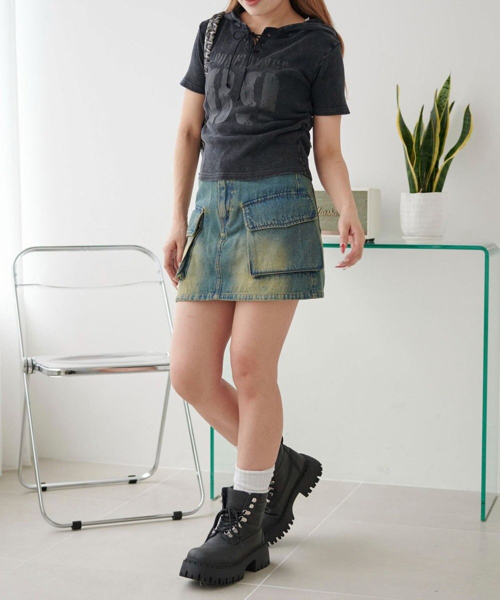 WEGO レースアップフードチビT 