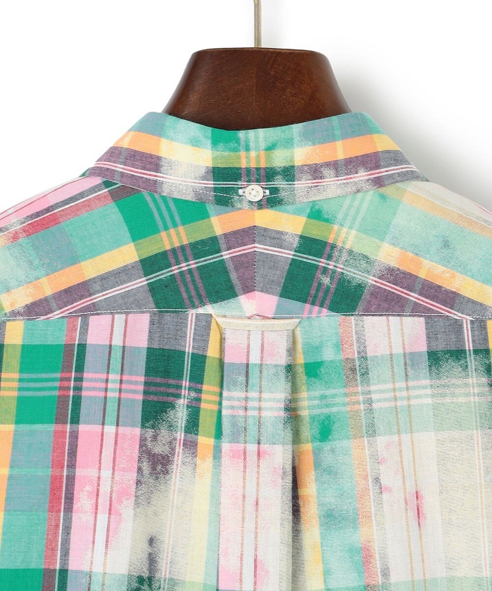 J.PRESS MEN 【J.PRESS ORIGINALS】India Madras Discharge Print Pullover Shirt / Baggy Fit 