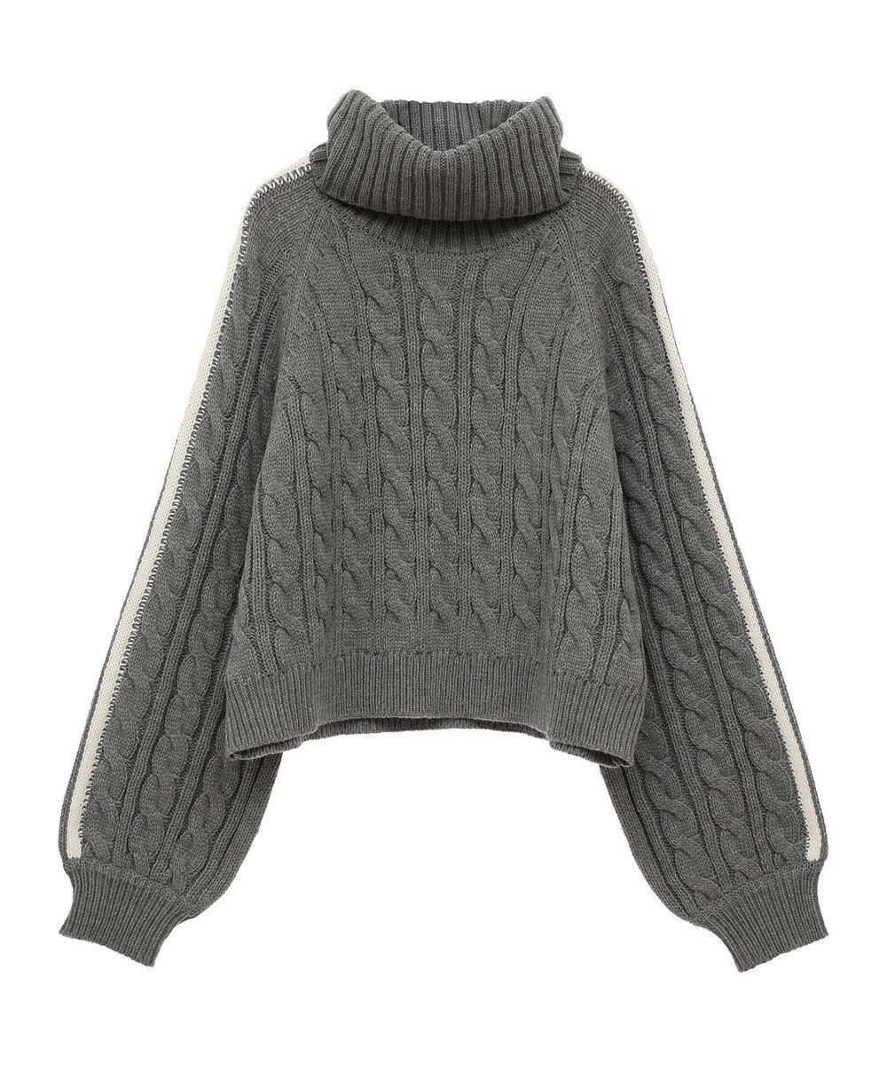 Green Parks ・ｓｗｉｎｇ　ｂｙ　ラインケーブルタートルニット 