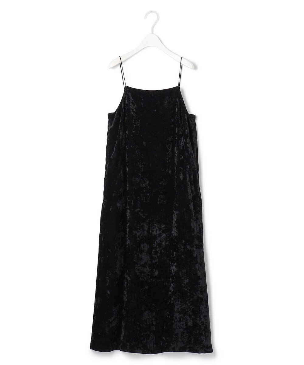 ICB 【洗える】 シアーベルベット キャミソールワンピース 