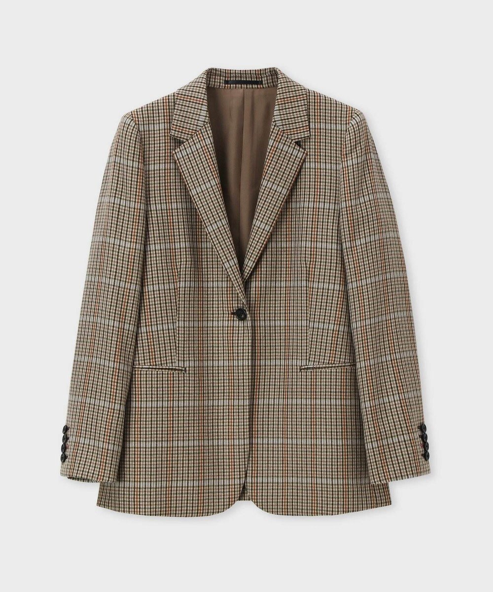 Paul Smith サキソニー チェック ジャケット ブラウン