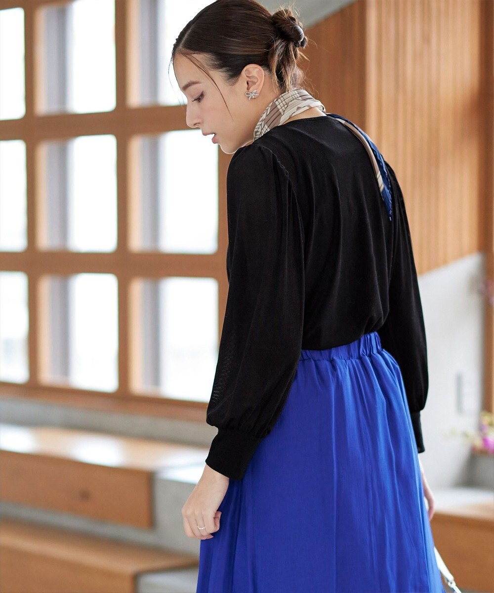 Tiaclasse 【洗える】ベロアチュールカットソートップス 