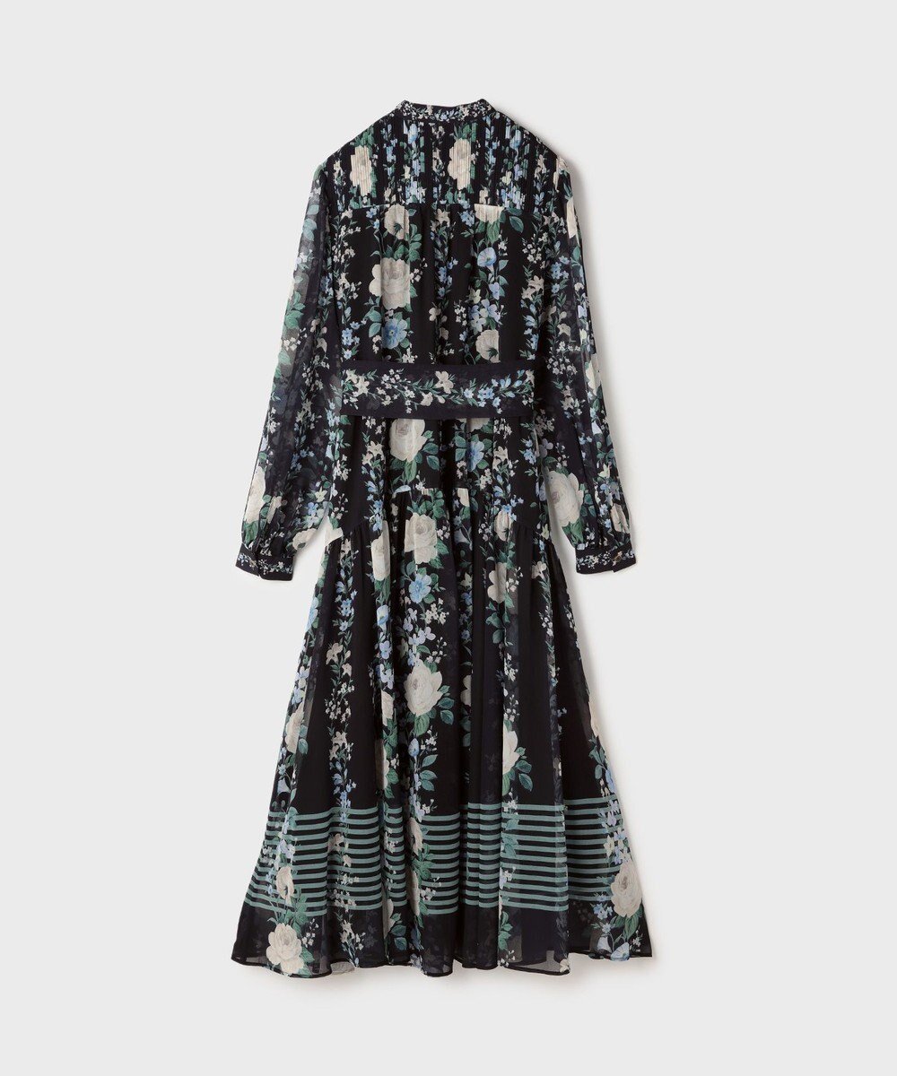 GRACE CONTINENTAL フラワープリントティアードワンピース 