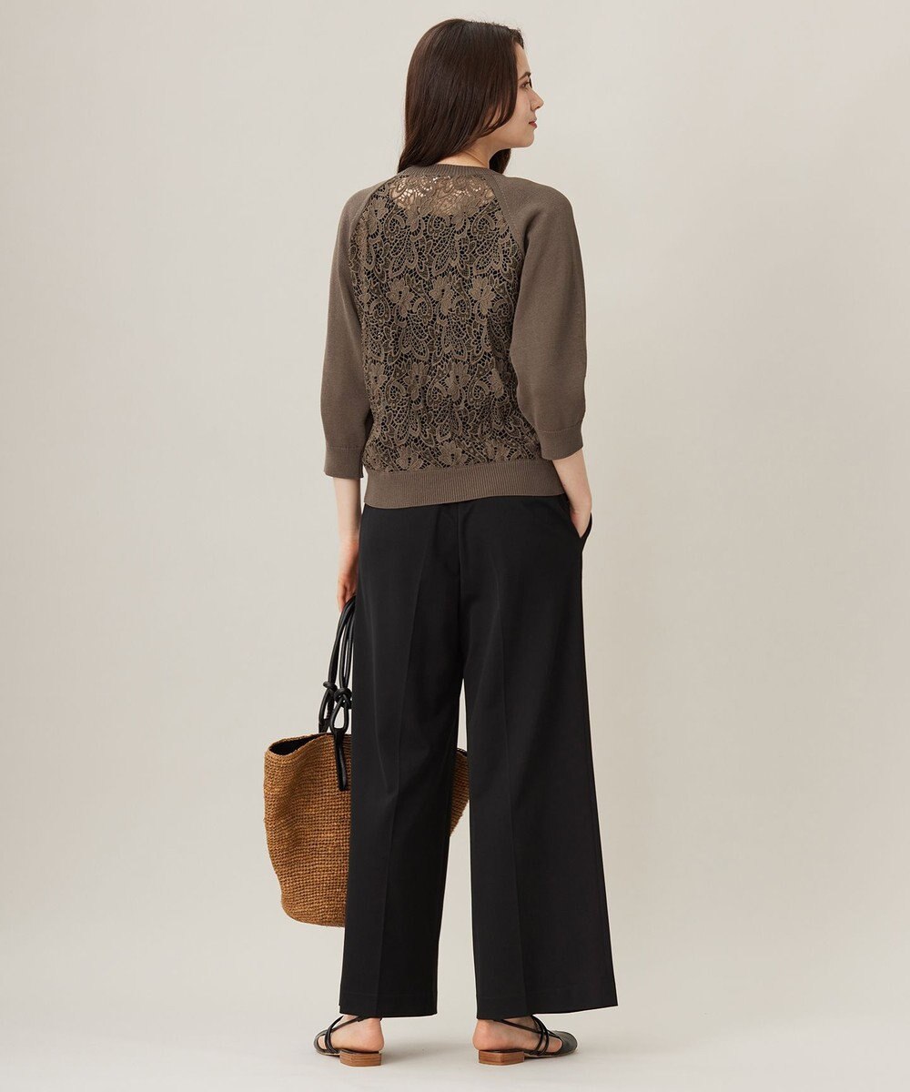 自由区 S 【洗える】レースコンビニット プルオーバー 