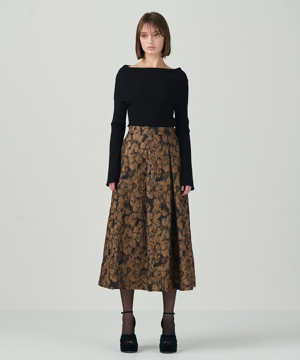 GRACE CONTINENTAL オフショルニットトップ 