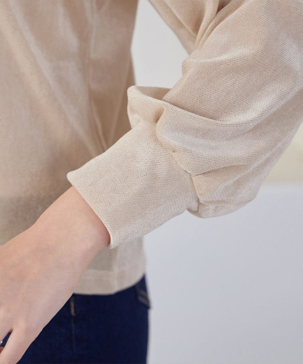 Tiaclasse 【洗える】ベロアチュールカットソートップス 