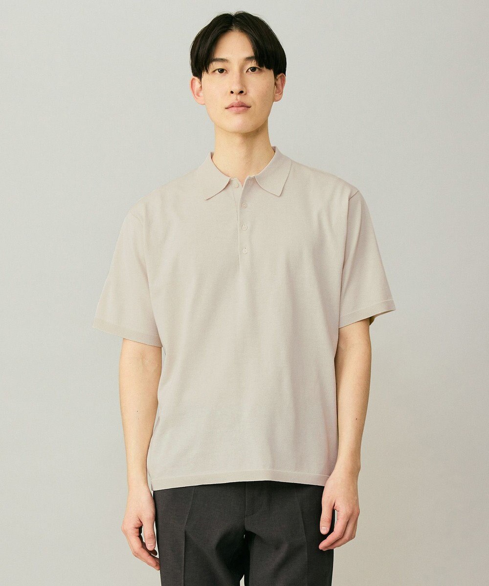 UNFILO MENS アラエルアンチピリングニット ポロ 