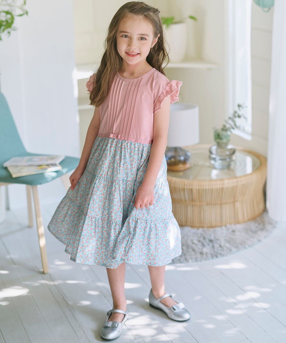 組曲 KIDS 【110-140㎝】 petit marguerite ドッキングワンピース 