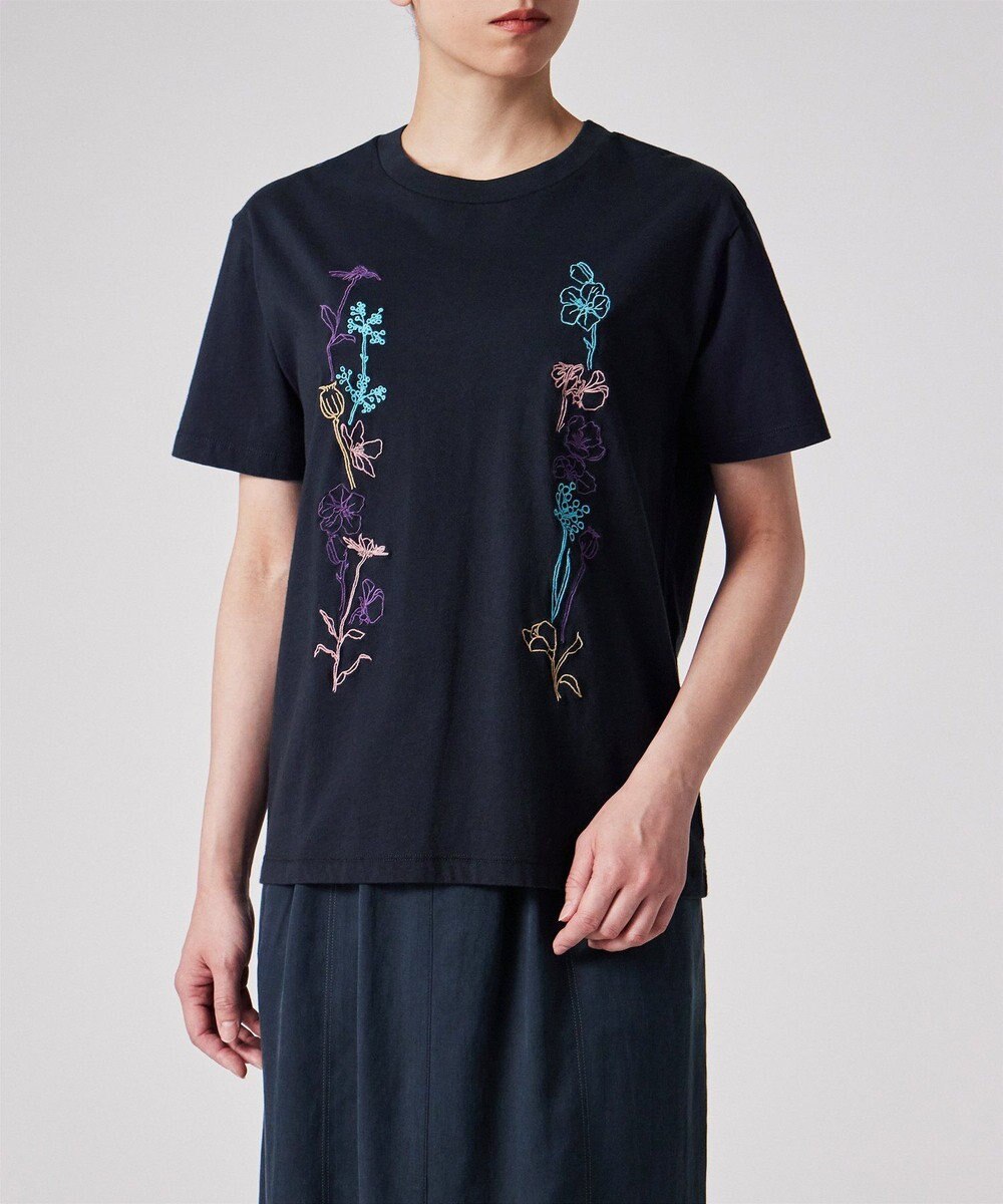 Paul Smith フローラル エンブロイダリー 半袖Tシャツ 