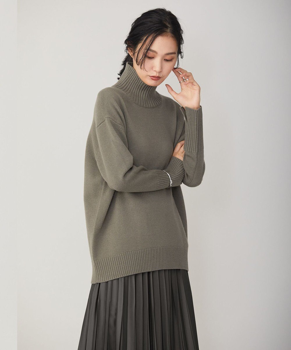 ICB 【新色追加・WEB限定カラーあり】 ソフトカシミヤミックス ハイネックニット 