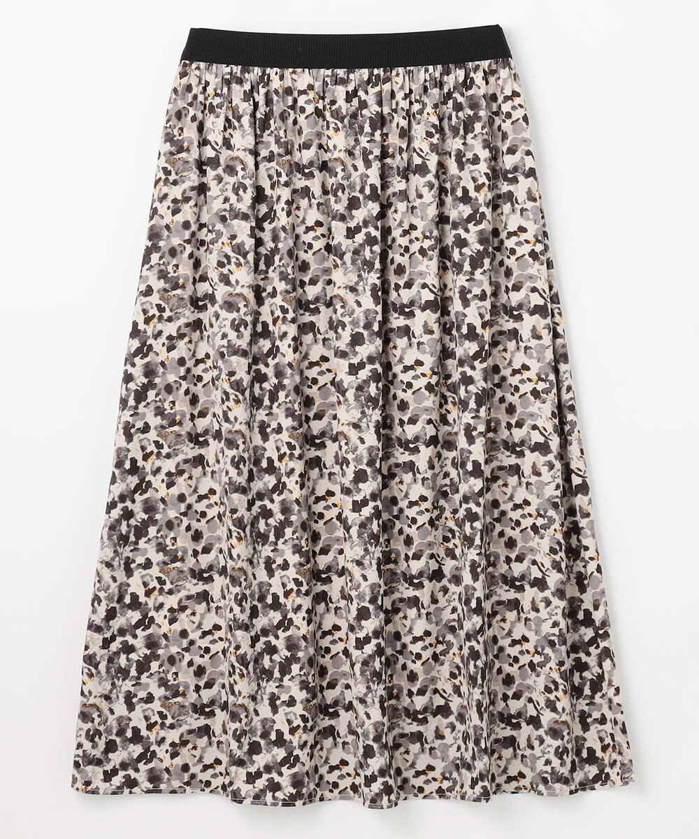 ANY 【ウエストゴム】モザイクプリントスカート 