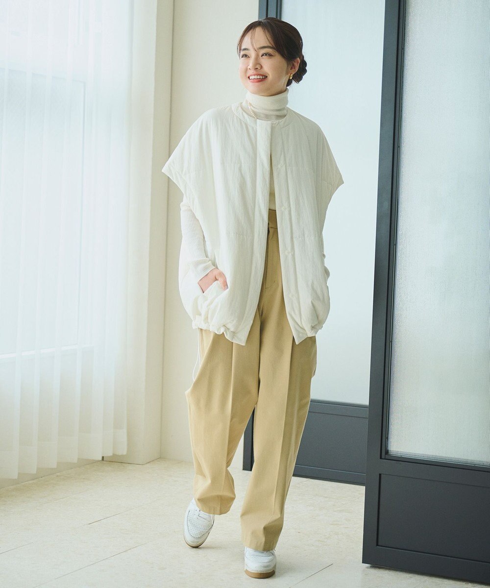 #Newans 【撥水/洗える】ビックスクエア中綿ベスト 