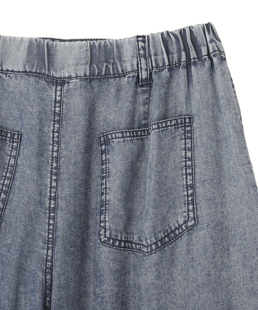 YECCA VECCA バイオ加工ヴィンテージデニムワイドパンツ 