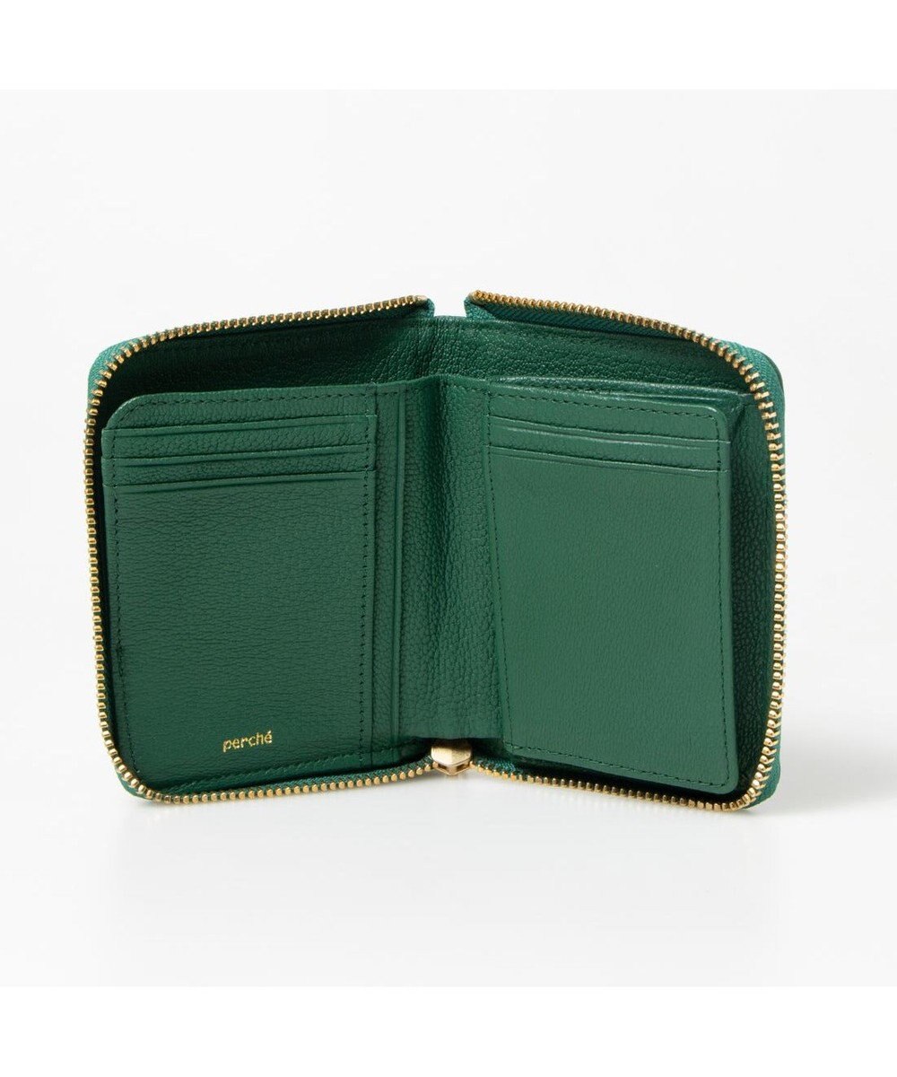 UNBILLION ペルケ perche / ドット刺繍ラウンドパームフィットウォレット 