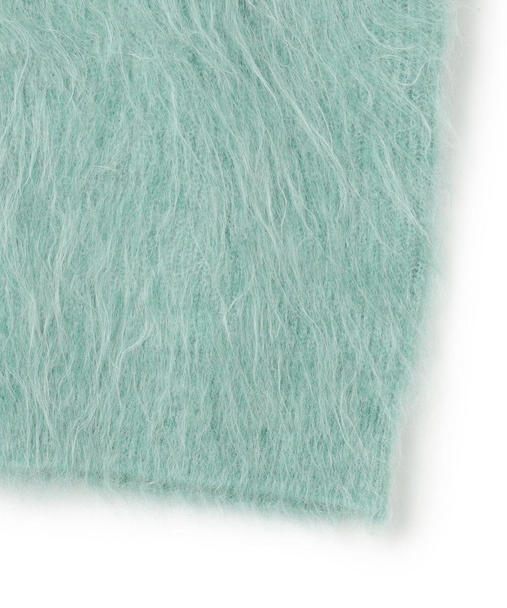 UNFILO L アルパカシャギー クルーネック プルオーバー 